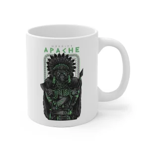 Kubek 330ml z nadrukiem Apache Warrior