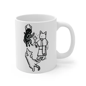 Kubek 330ml z nadrukiem Devil Cat