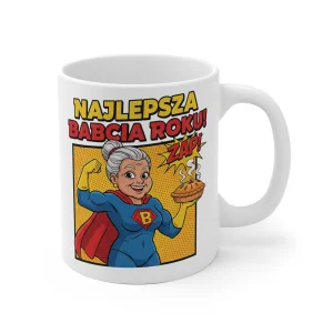 Kubek na Dzień Babci 330ml z nadrukiem Najlepsza Babcia Roku