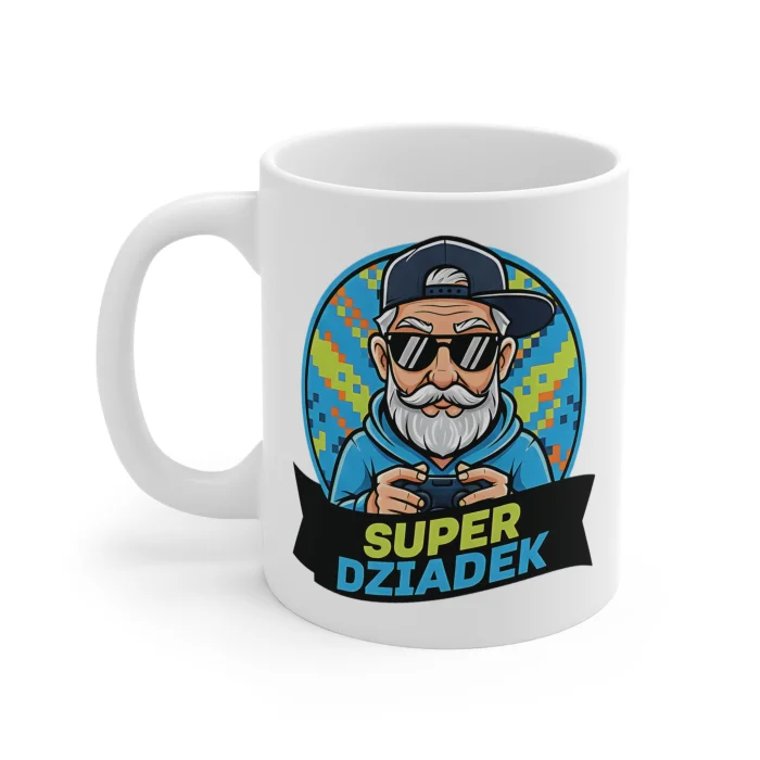 Kubek na Dzień Dziadka 330ml z nadrukiem Super Dziadek