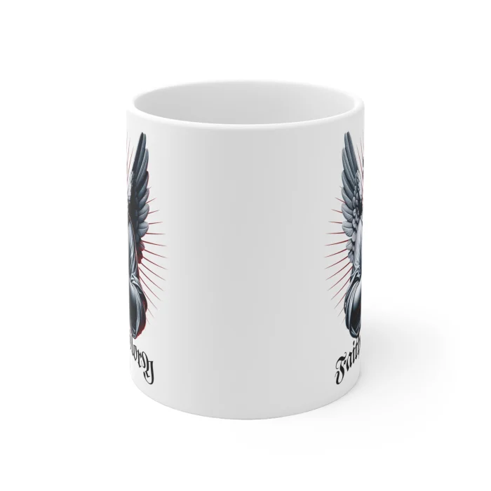 Kubek 330ml z nadrukiem Faith & Glory