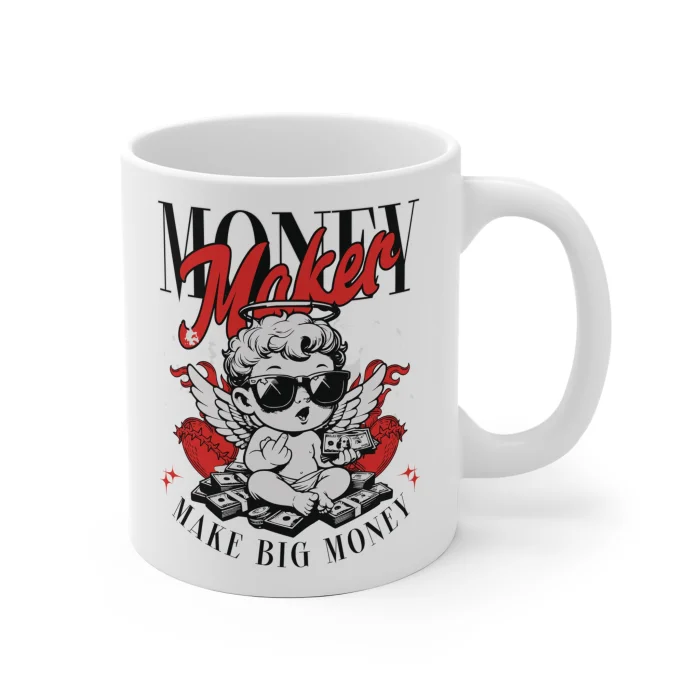 Kubek 330ml z nadrukiem Money Maker