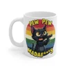 Kubek 330ml z nadrukiem Pew Pew Madaf***s
