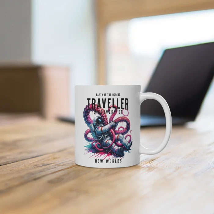 Kubek 330ml z nadrukiem Traveller