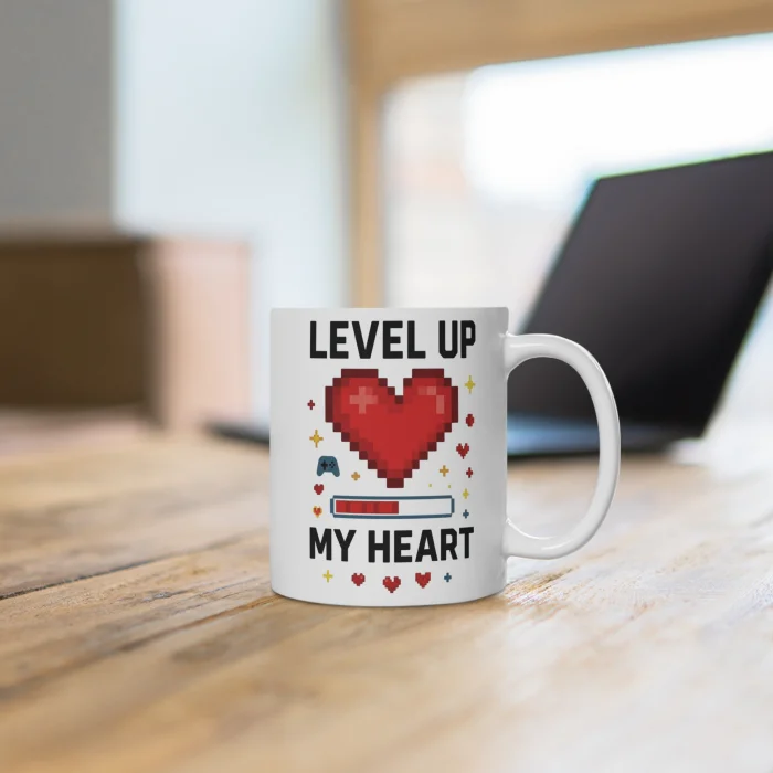 Kubek z nadrukiem 330ml Level Up My Heart
