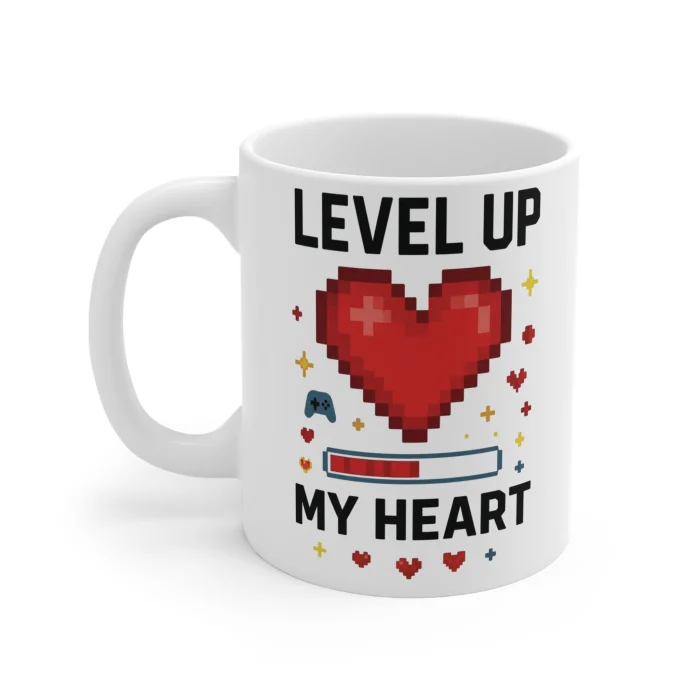 Kubek z nadrukiem 330ml Level Up My Heart