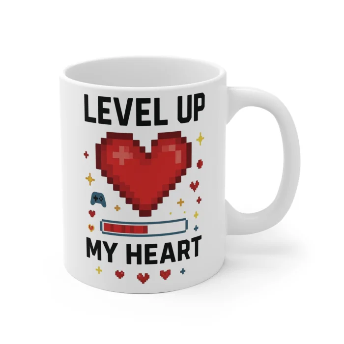 Kubek z nadrukiem 330ml Level Up My Heart