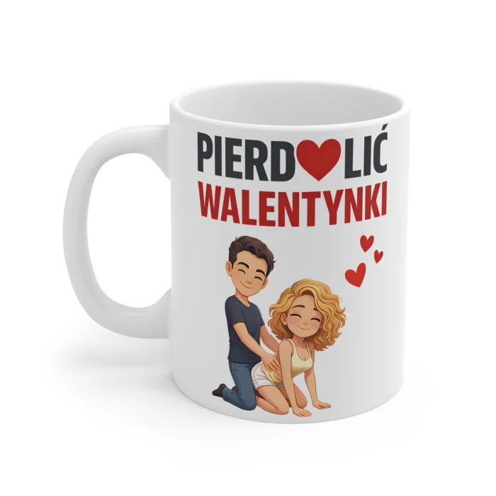 Kubek z nadrukiem 330ml P*** Walentynki