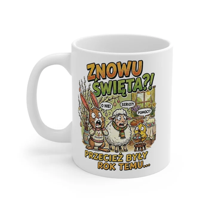 Kubek z nadrukiem 330ml Znowu Święta?