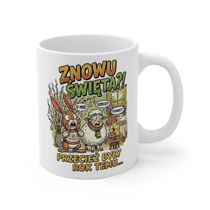 Kubek z nadrukiem 330ml Znowu Święta?