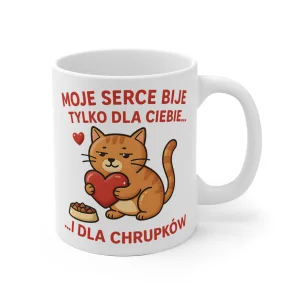 Kubek z nadrukiem 330ml Serce Dla Chrupków
