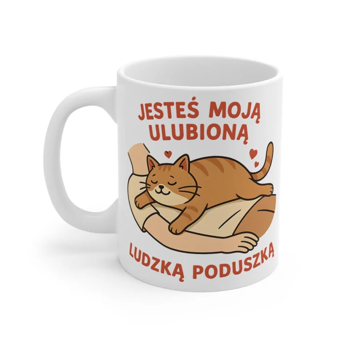 Kubek z nadrukiem 330ml Ulubiona Poduszka Kota