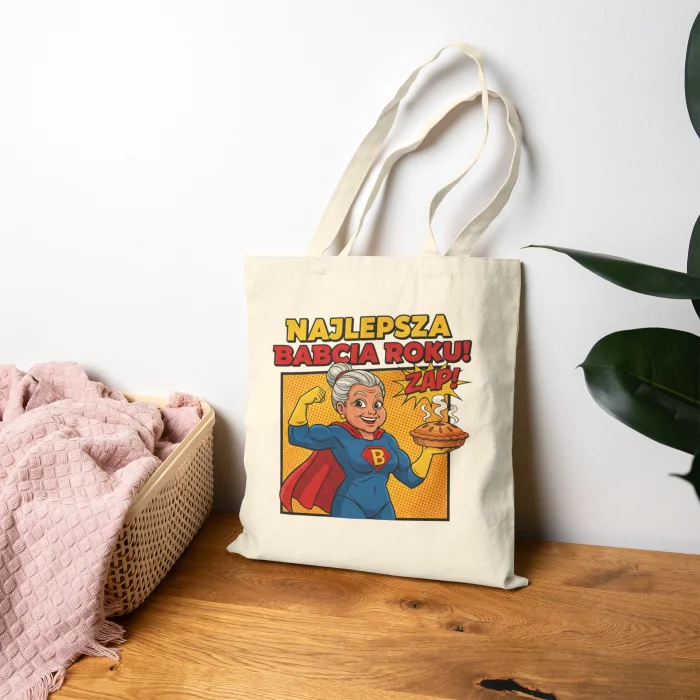 Torba z nadrukiem Najlepsza Babcia Roku