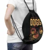 Worek z nadrukiem Three Astro Dogs Czarna