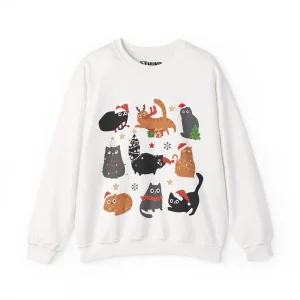 Bluza z nadrukiem Świąteczne Koty