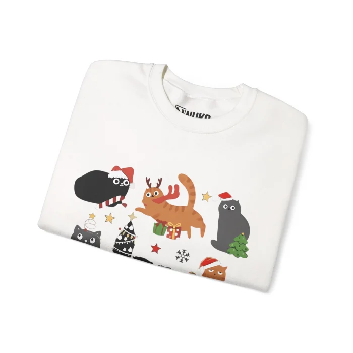 Bluza z nadrukiem Świąteczne Koty