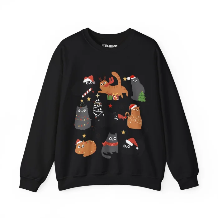 Bluza z nadrukiem Świąteczne Koty