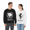 Bluza dla par z nadrukiem Beauty and Beast