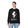 Bluza dla par z nadrukiem Beauty and Beast