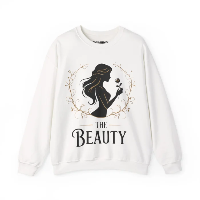 Bluza dla par z nadrukiem Beauty and Beast