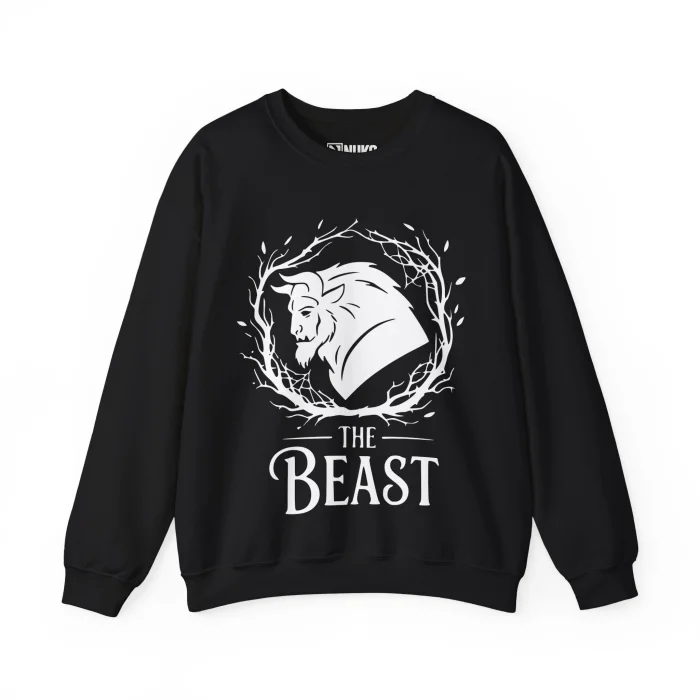 Bluza dla par z nadrukiem Beauty and Beast