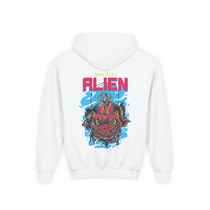 Bluza z kapturem Dziecięca z nadrukiem Alien