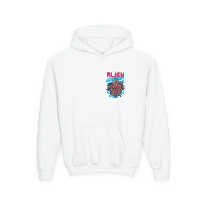 Bluza z kapturem Dziecięca z nadrukiem Alien