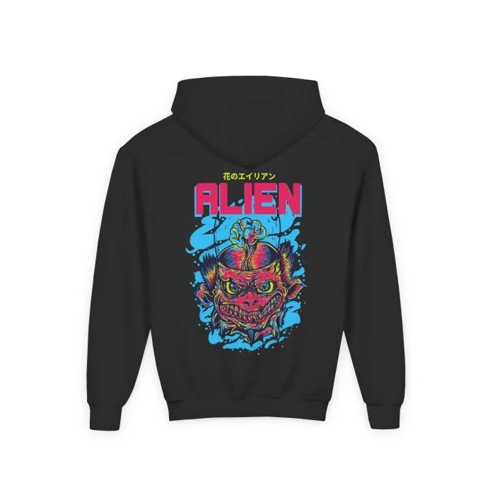 Bluza z kapturem Dziecięca z nadrukiem Alien