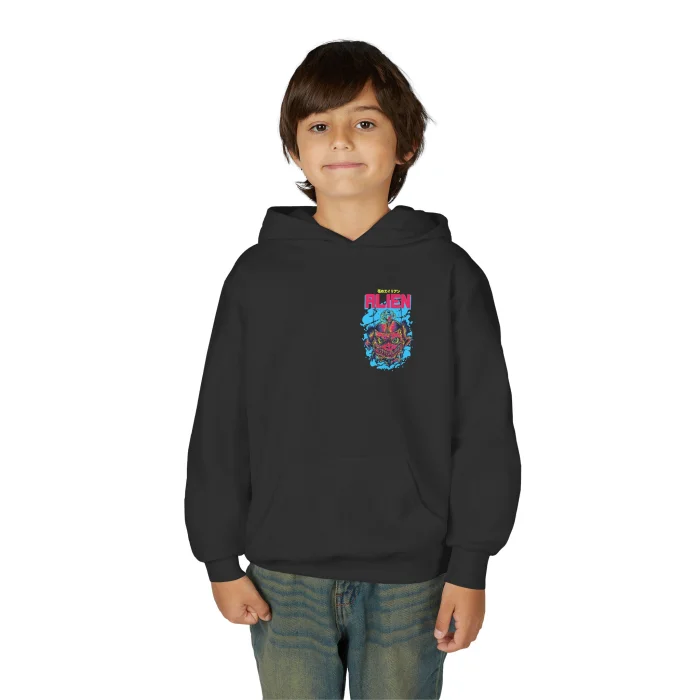 Bluza z kapturem Dziecięca z nadrukiem Alien