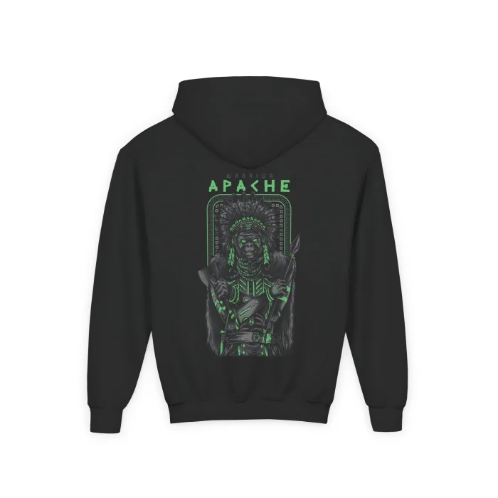 Bluza z kapturem Dziecięca z nadrukiem Apache Warrior