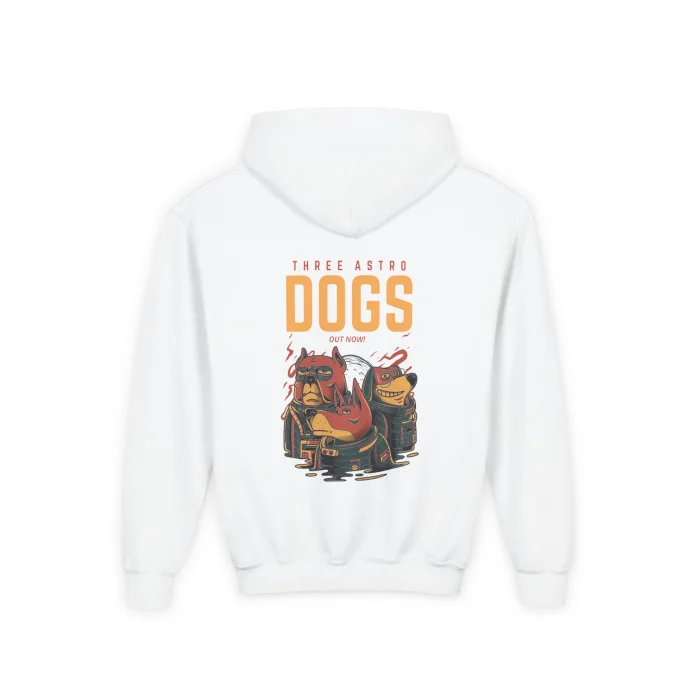 Bluza z kapturem Dziecięca z nadrukiem Three Astro Dogs
