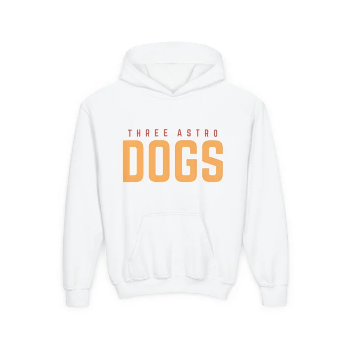 Bluza z kapturem Dziecięca z nadrukiem Three Astro Dogs