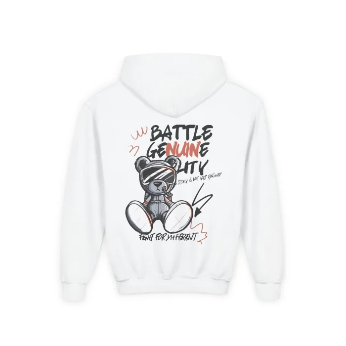Bluza z kapturem Dziecięca z nadrukiem Battle Genuine