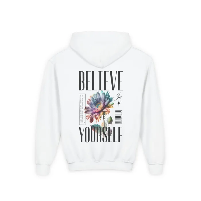 Bluza z kapturem Dziecięca z nadrukiem Believe in Yourself