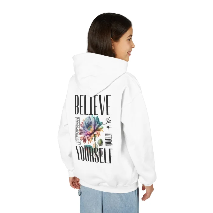 Bluza z kapturem Dziecięca z nadrukiem Believe in Yourself