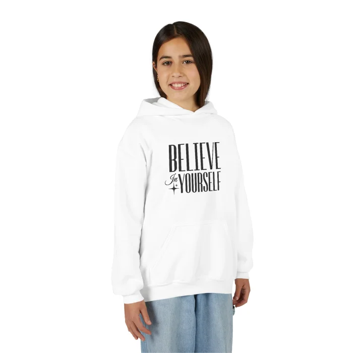 Bluza z kapturem Dziecięca z nadrukiem Believe in Yourself