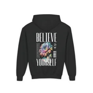 Bluza z kapturem Dziecięca z nadrukiem Believe in Yourself