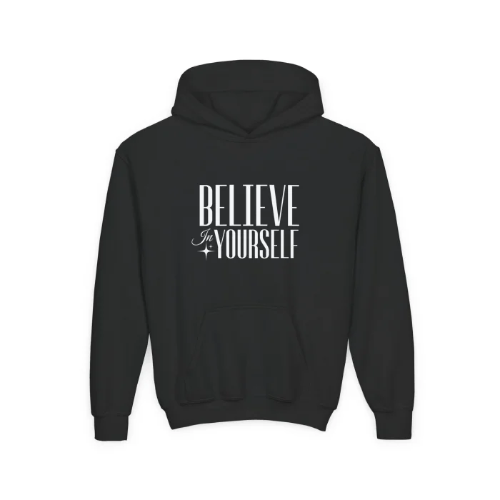 Bluza z kapturem Dziecięca z nadrukiem Believe in Yourself