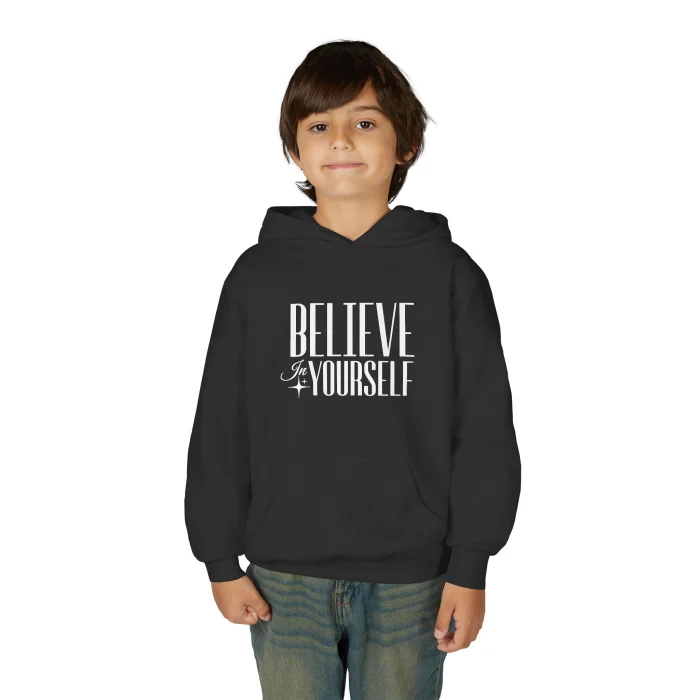 Bluza z kapturem Dziecięca z nadrukiem Believe in Yourself