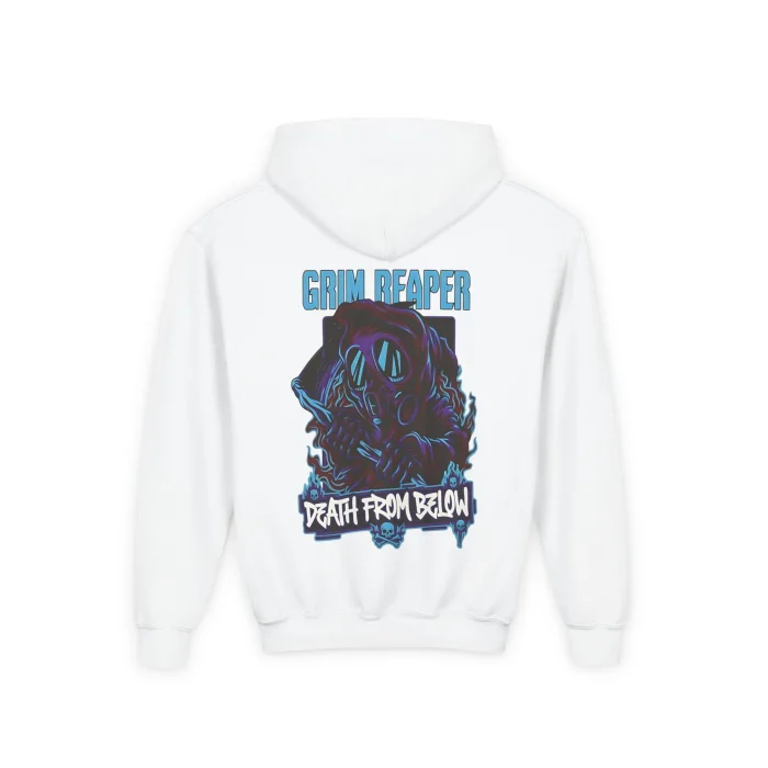 Bluza z kapturem Dziecięca z nadrukiem Grim Reaper