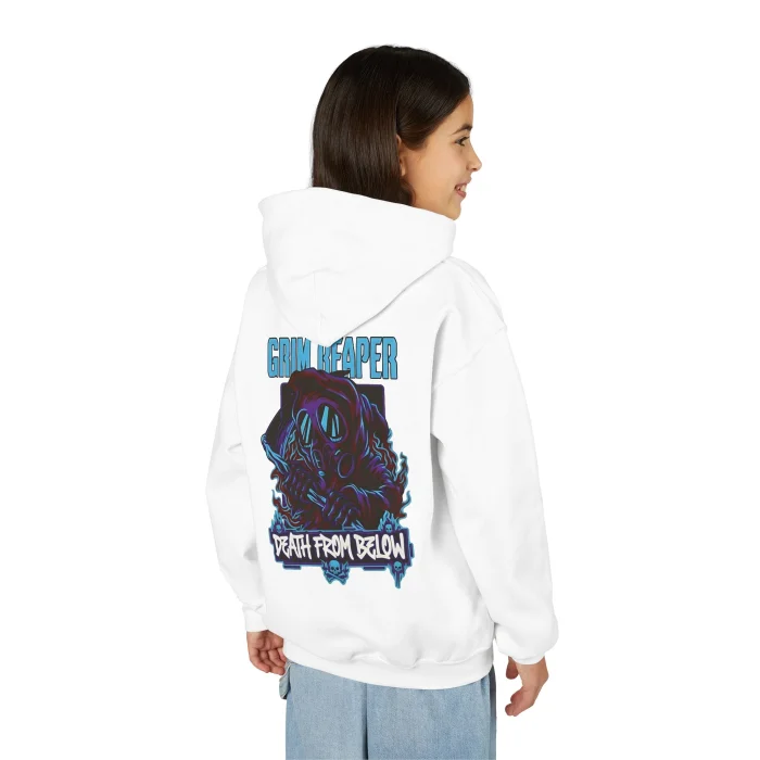 Bluza z kapturem Dziecięca z nadrukiem Grim Reaper