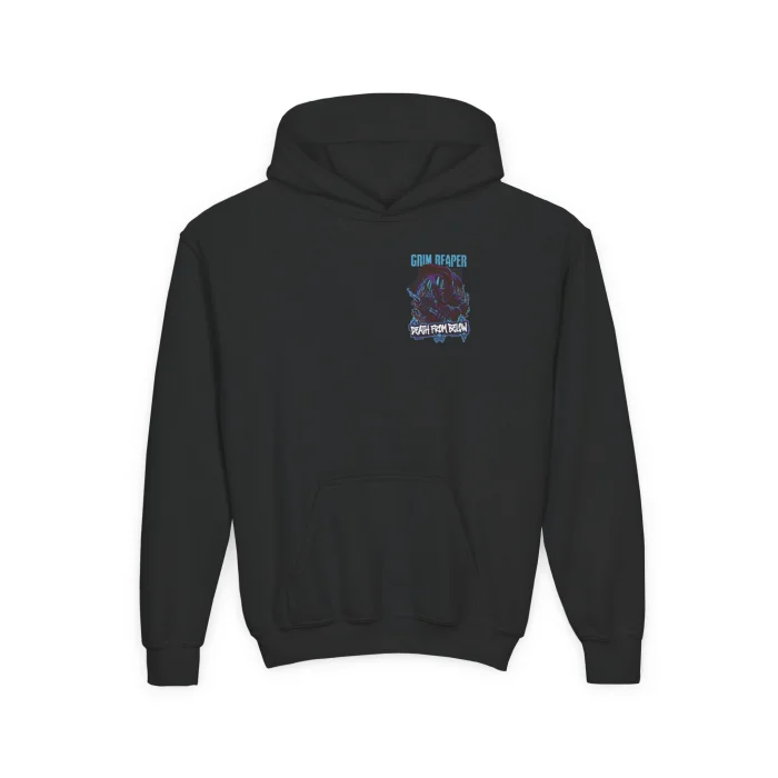 Bluza z kapturem Dziecięca z nadrukiem Grim Reaper