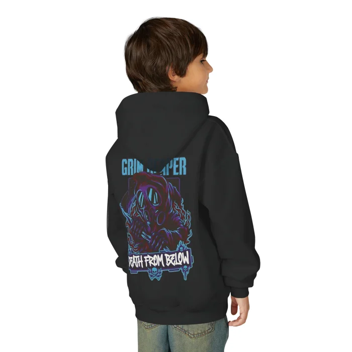 Bluza z kapturem Dziecięca z nadrukiem Grim Reaper