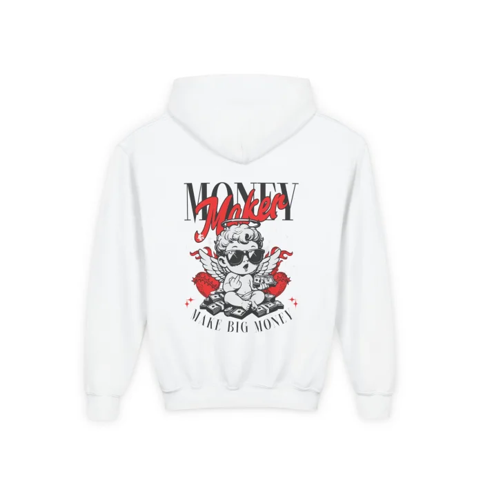 Bluza z kapturem Dziecięca z nadrukiem Money Maker