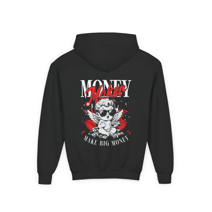Bluza z kapturem Dziecięca z nadrukiem Money Maker