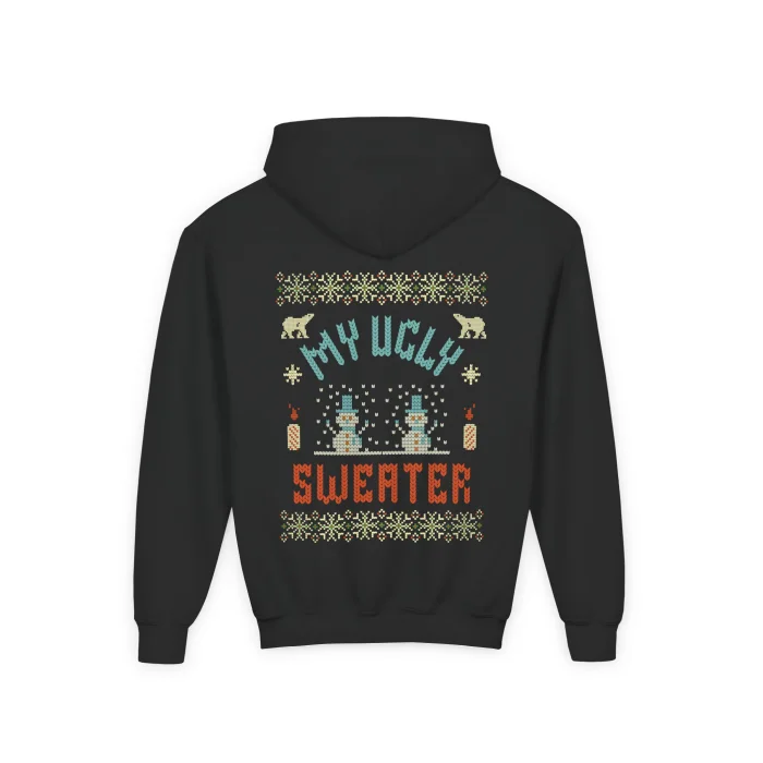 Bluza z kapturem Dziecięca z nadrukiem My Ugly Sweater
