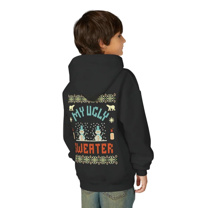 Bluza z kapturem Dziecięca z nadrukiem My Ugly Sweater