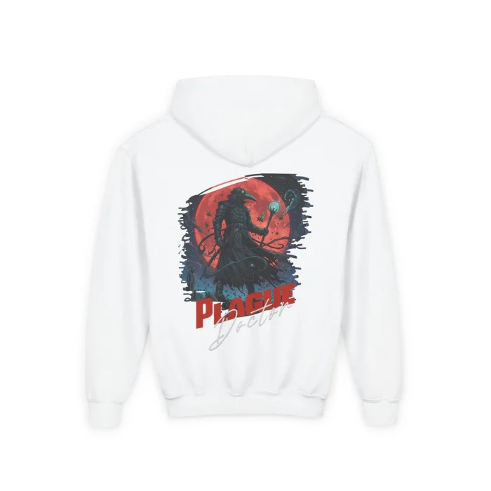 Bluza z kapturem Dziecięca z nadrukiem Plague Doctor