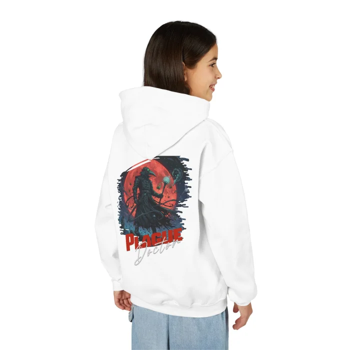 Bluza z kapturem Dziecięca z nadrukiem Plague Doctor