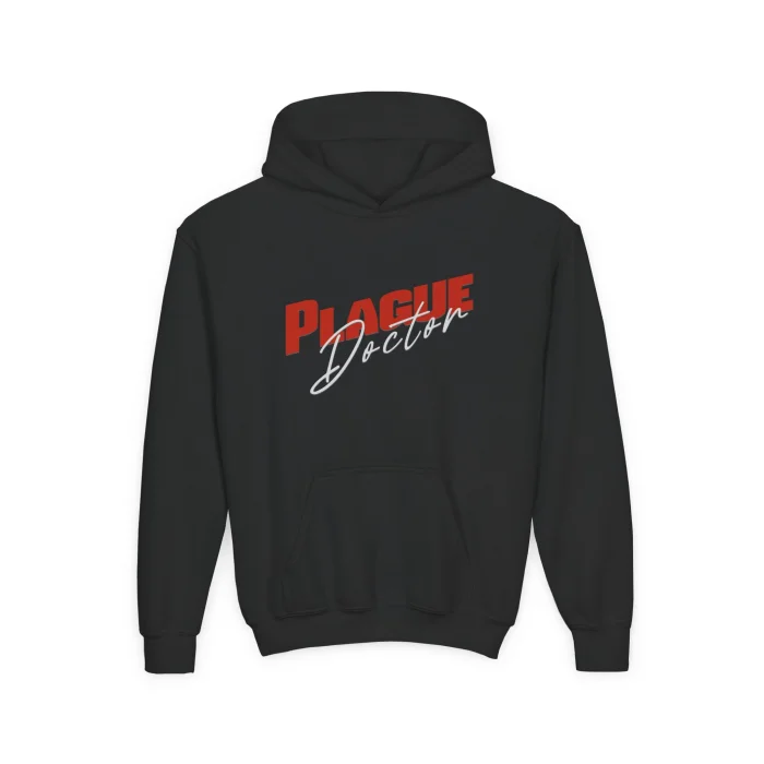 Bluza z kapturem Dziecięca z nadrukiem Plague Doctor